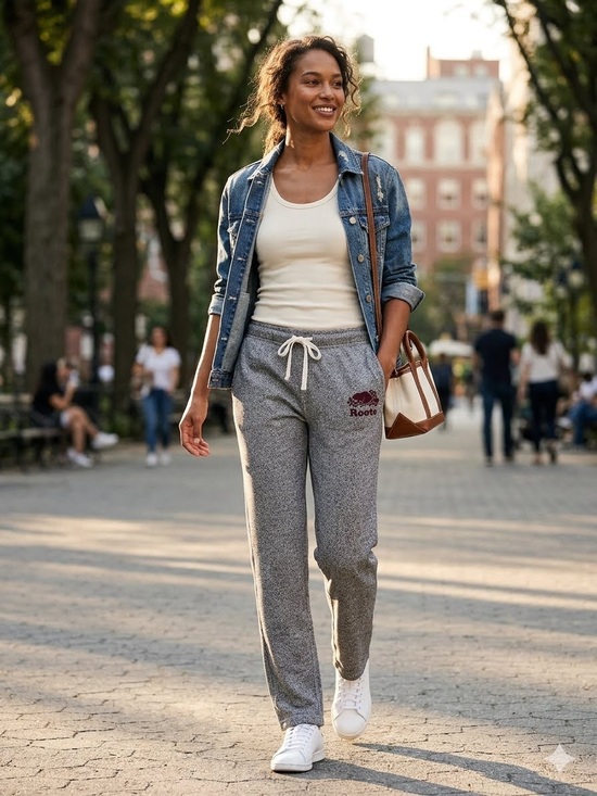 Roots Pants - Roots Salt & Pepper Original Sweatpants Gray Marled Heritage Joggers Track Pants
